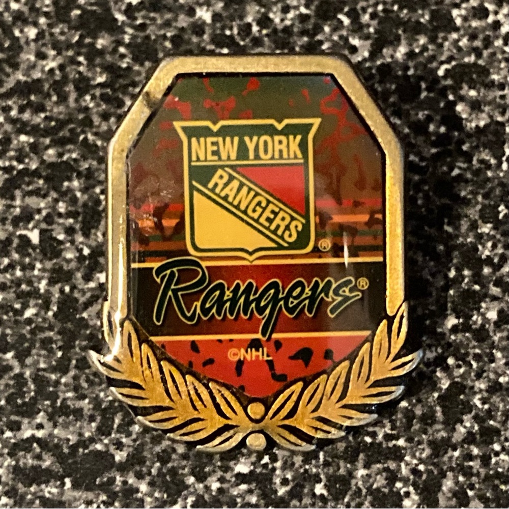 Vintage Brass Hockey Lapel/Hat pin. NY Rangers, Wincraft Inc.
